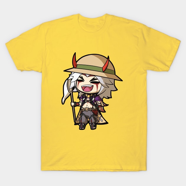 Chibi Arataki Itto - Genshin Impact T-Shirt by MangaXai